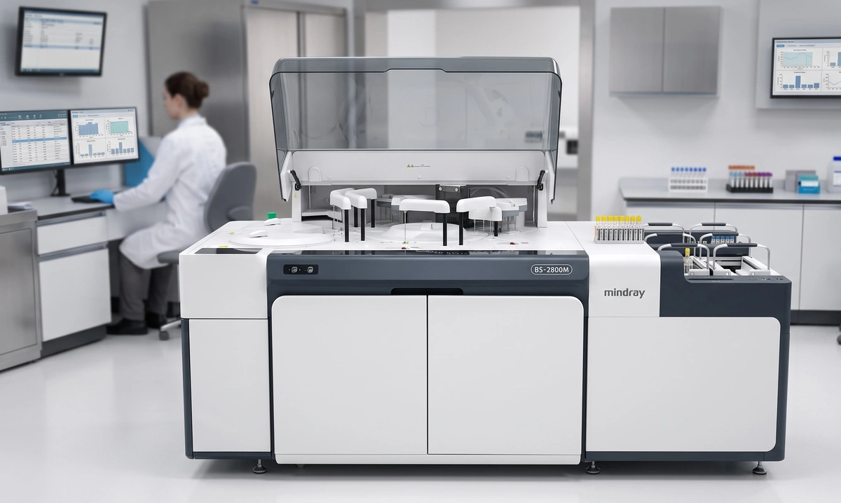 Mindray clinical chemistry analyzer in laboratory