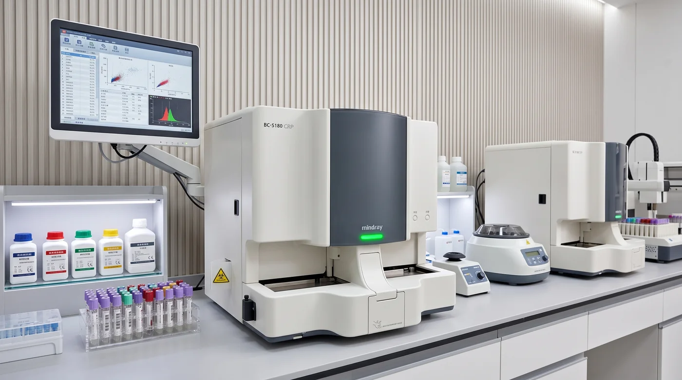 Mindray hematology analyzer in clinical setting